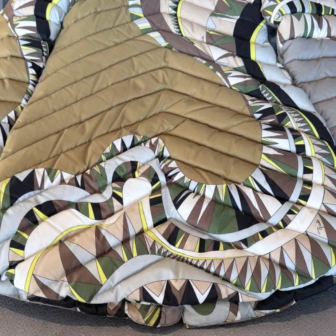 美品✨エミリオプッチ ダウンコート 希少カラー　総柄　ローマ製　38