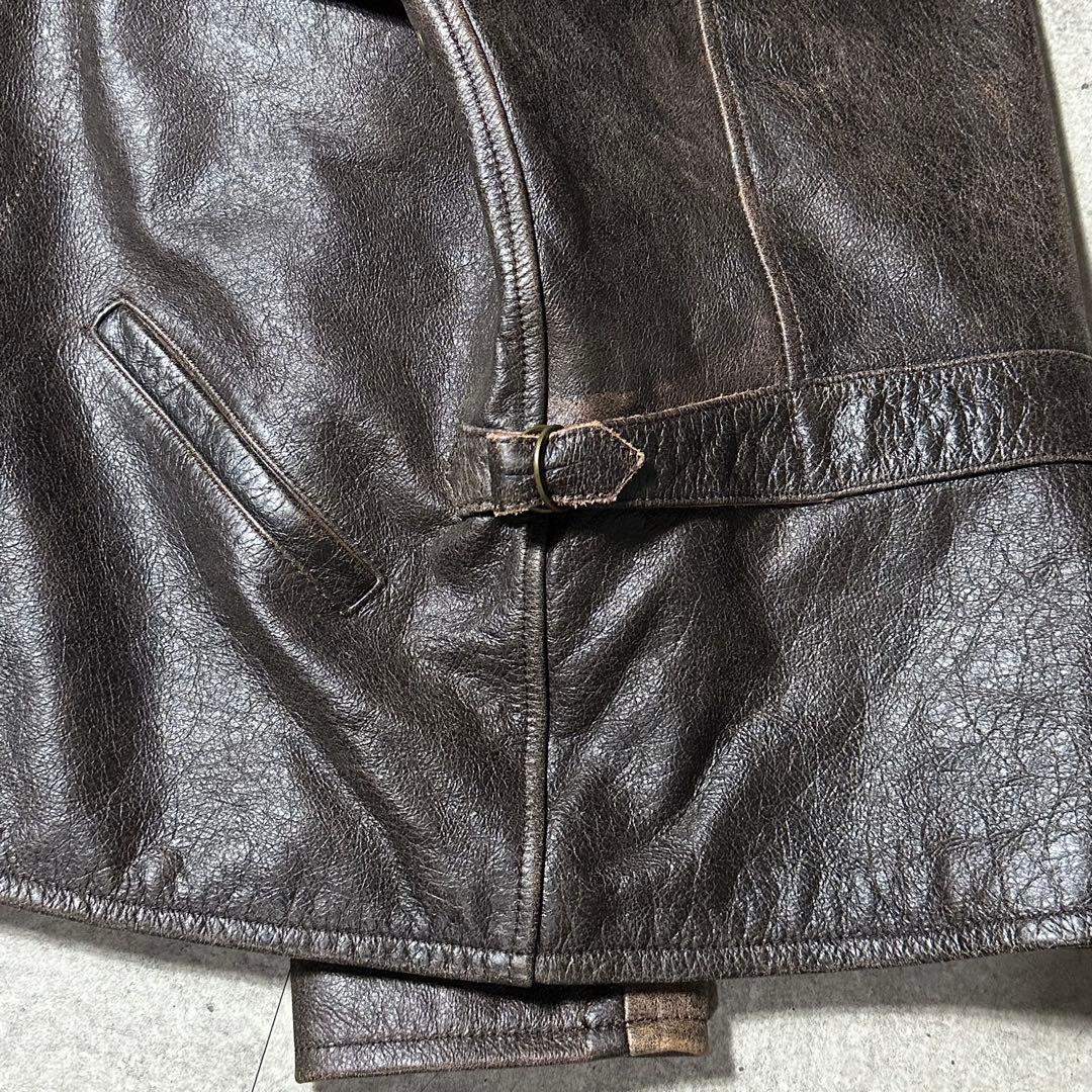 D*読様 curphey leather ダークブラウン レザージャケット 44
