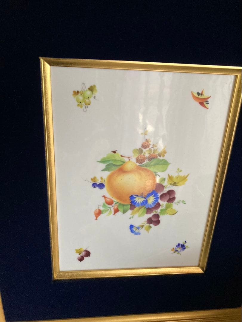 ヘレンド　プラーク　額装付き