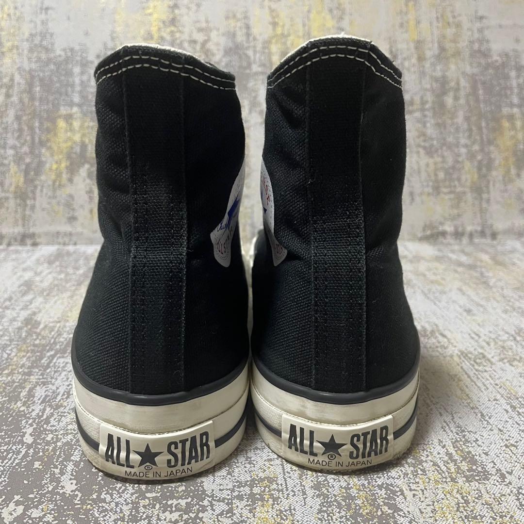 ★日本製★コンバース オールスター ハイカット【27】キャンバス ブラック 美品