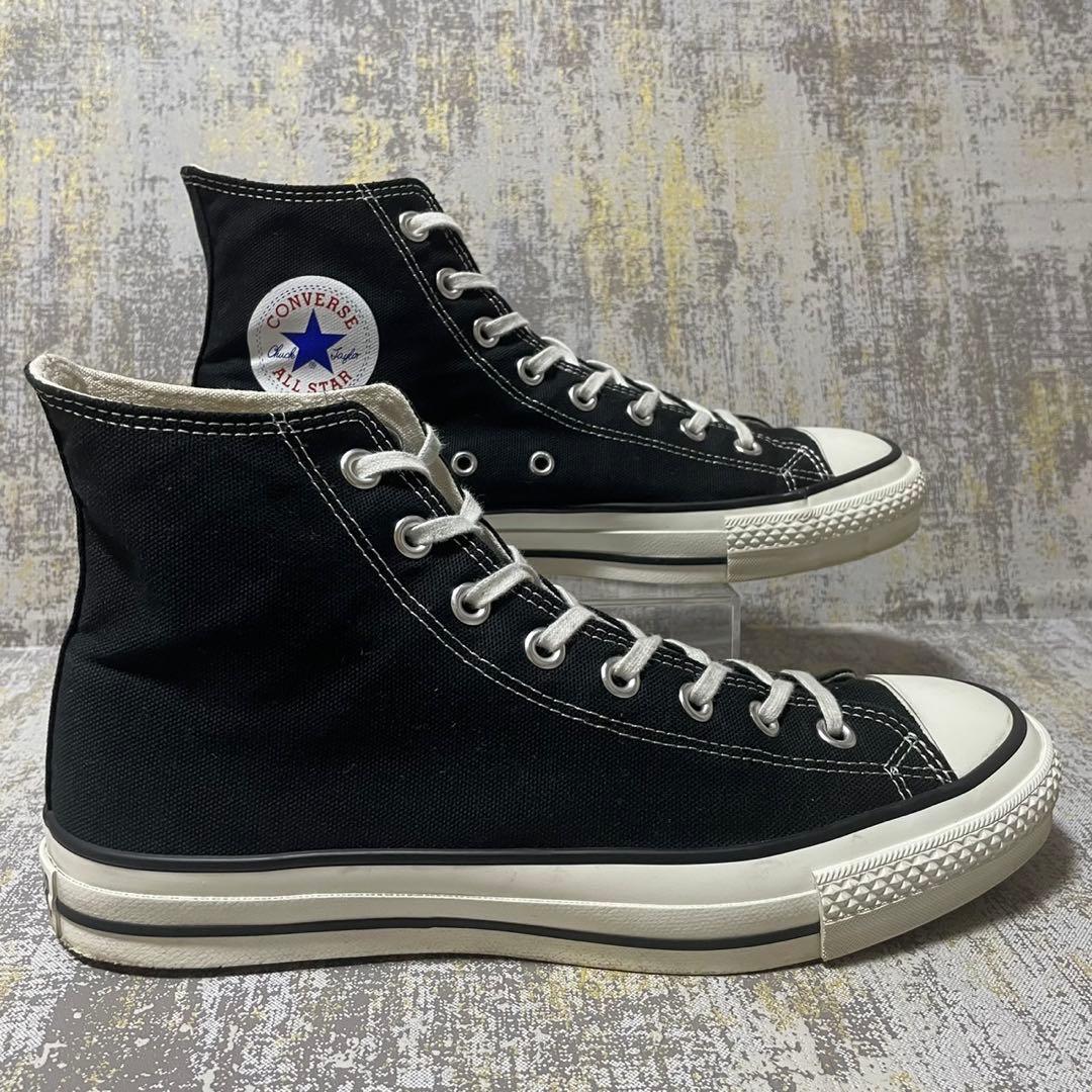 ★日本製★コンバース オールスター ハイカット【27】キャンバス ブラック 美品