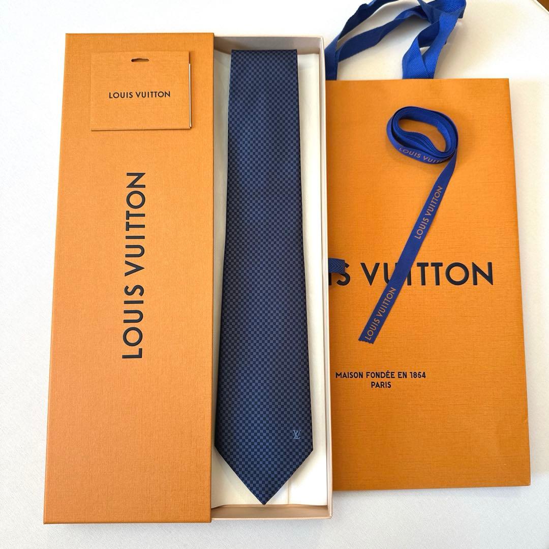 ルイ ヴィトン ネクタイ・マイクロダミエ 新品 未使用