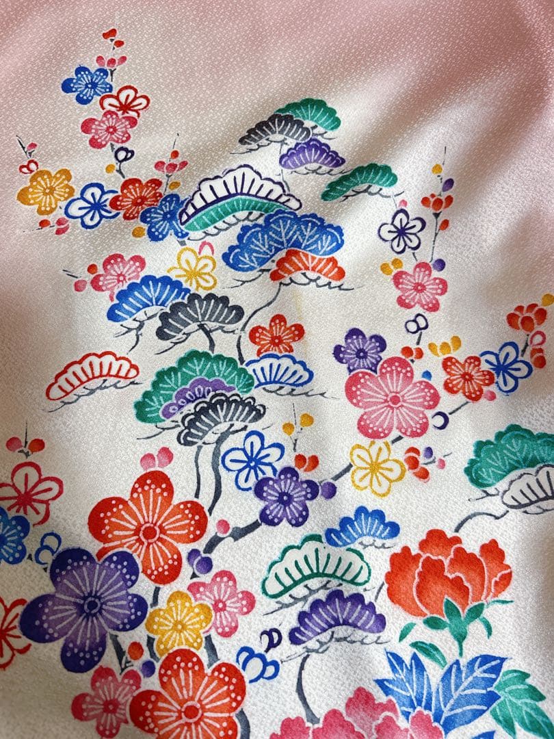 薄ピンク♡七五三　7歳　女の子　セット　一式　正絹