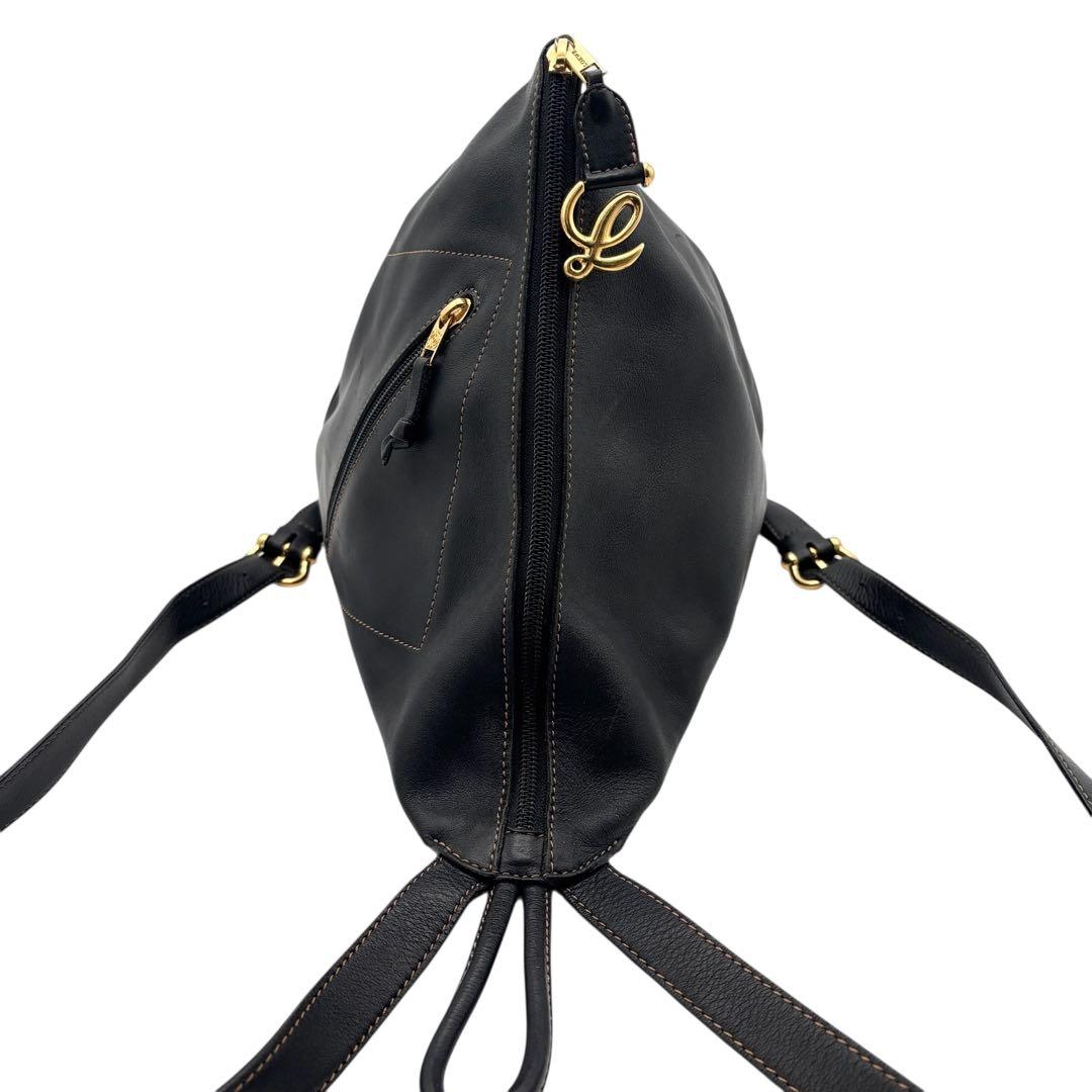 LOEWE アントン リュックサック ポーチ付き ゴールド金具