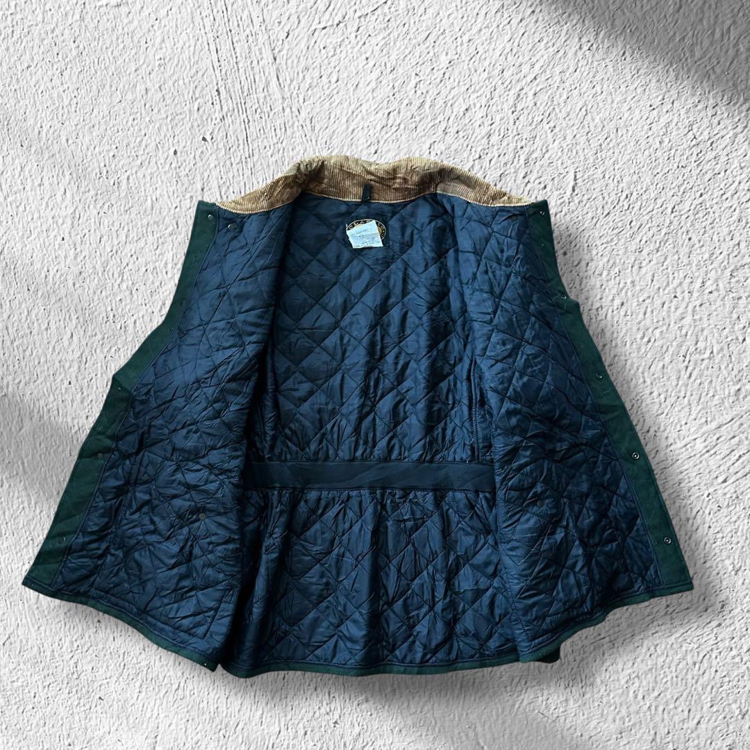 かず様✨️ウールリッチ ハンティングジャケット 緑 レザーパッチ USA製 XXL