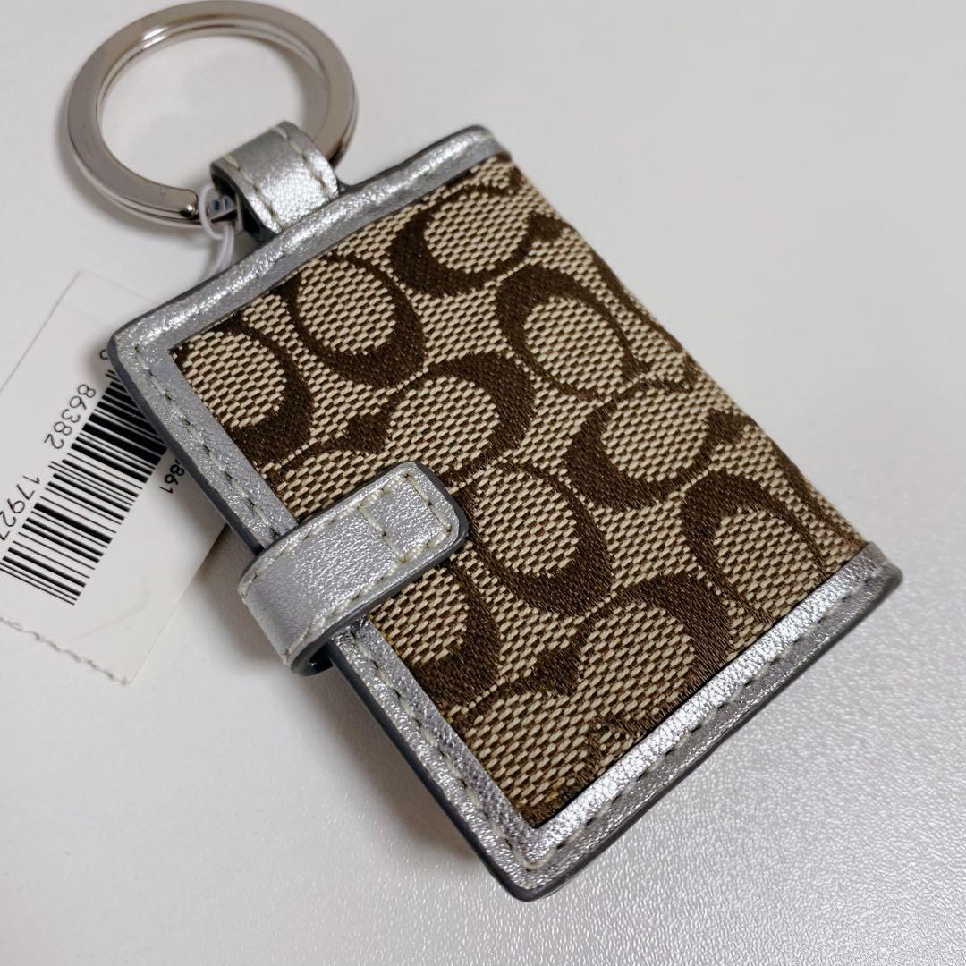 【新品未使用】COACHコーチ★ピクチャーフレームキーホルダー★写真入れ★手帳型