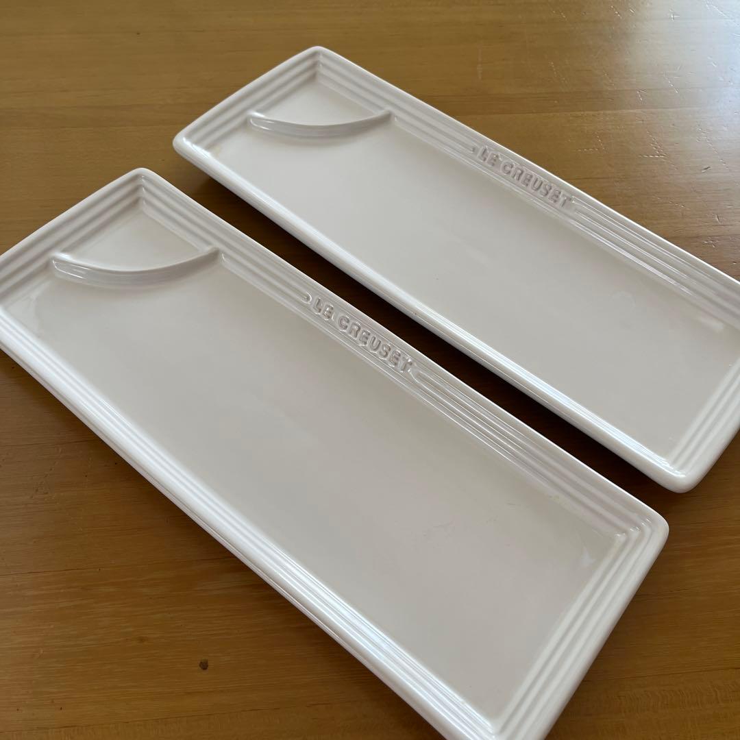 ル・クルーゼ角皿２枚セット