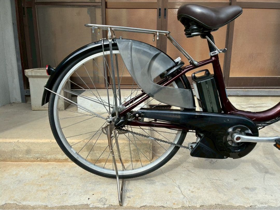 電動自転車　№8610 ヤマハ PASNatura 26インチ 茶