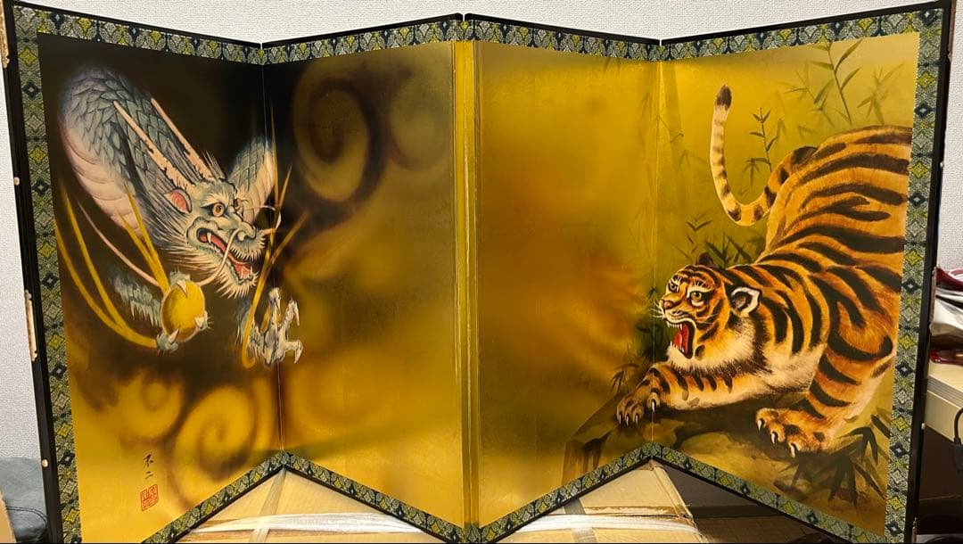 五月人形　金屏風　23号