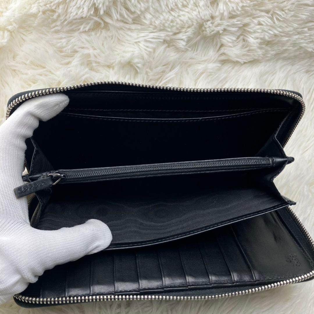 ✨極美品✨グッチ　長財布　ラウンドファスナー オーガナイザー　黒