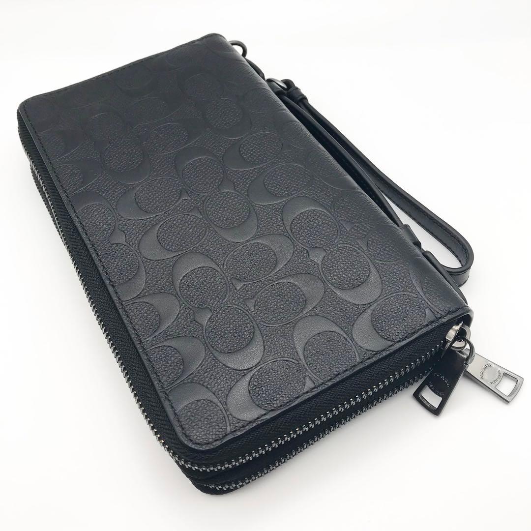 COACH 大人気！！ ダブルジップ トラベルオーガナイザー シグネチャー 新品