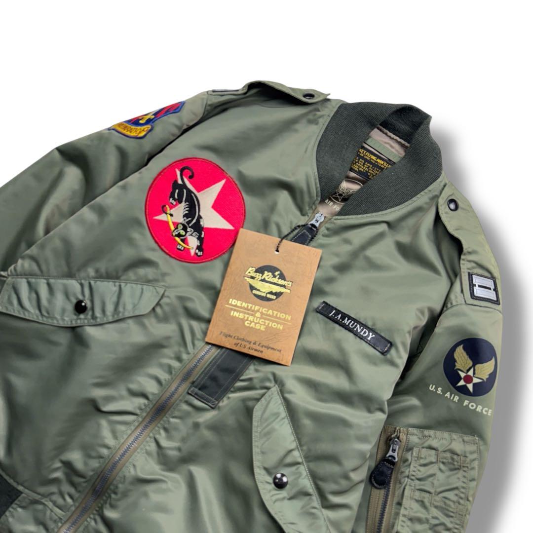 タグ付き バズリクソンズ L-2A フライト ジャケット ワッペン パッチ L
