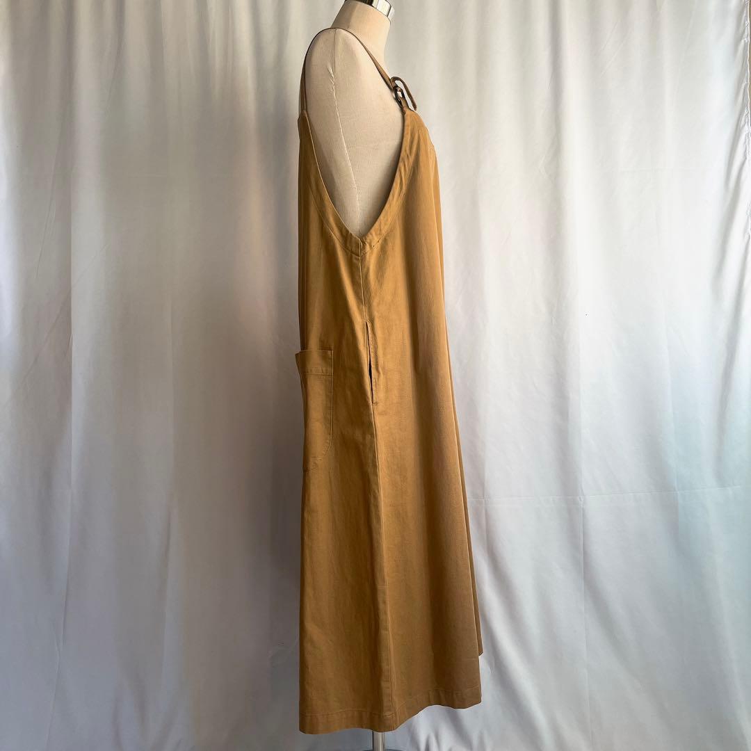 SARAHWEAR キャメル　オーバーオール　コットン　無地