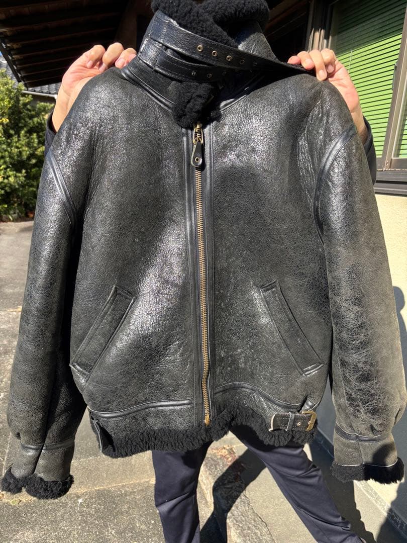 AVIREX B-3 ムートンジャケット フライトジャケット シープスキン