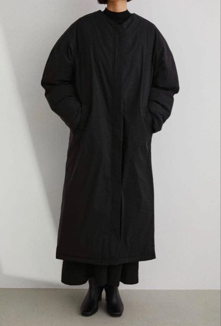 STYLEMIXER ビッグショール付き中綿ロングコート