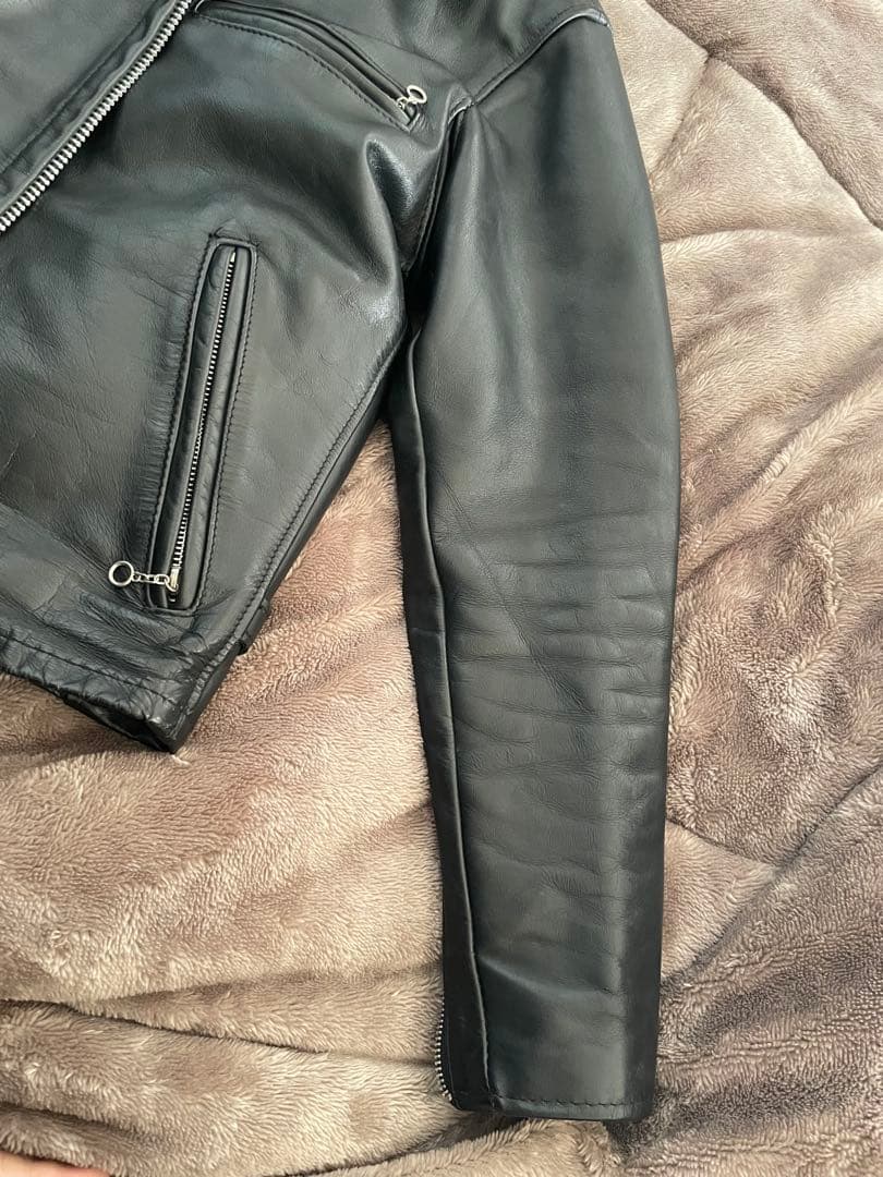 【Schott】643Eレザージャケット 34サイズ 黒