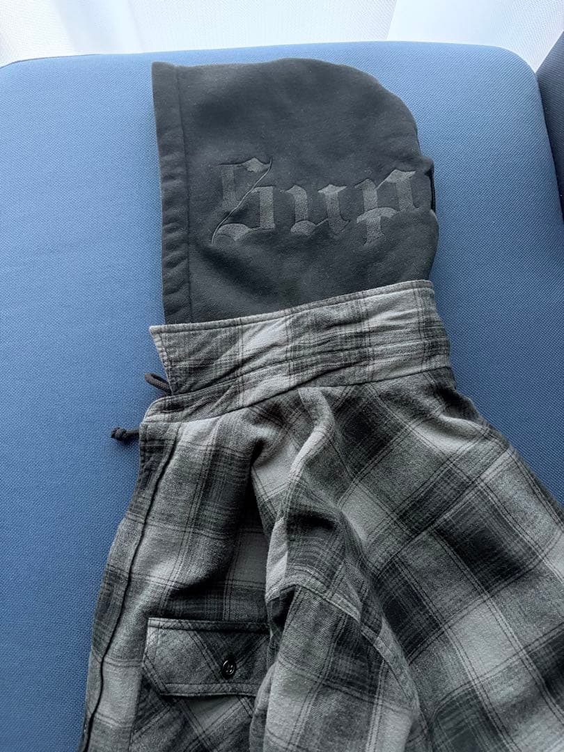 ジャケット・アウター supreme 21F/W Hooded Flannel Zip Up Shir