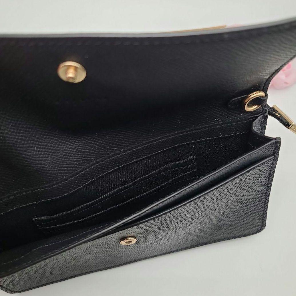 新品　COACH　長財布　ポーチ　ブラック　正規品