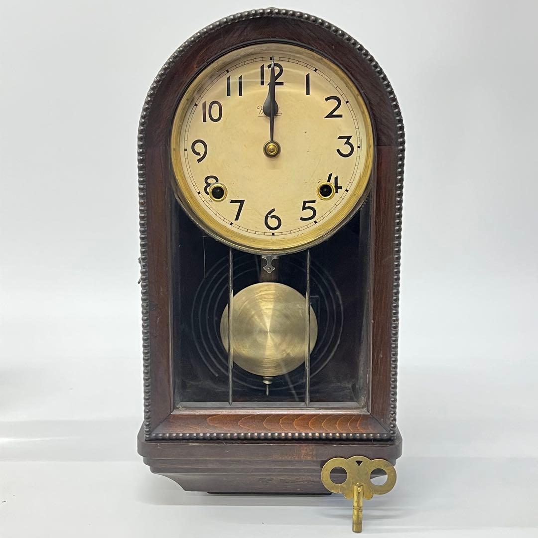 meiji 古時計 置時計 ゼンマイ時計 ボンボン時計 機械式