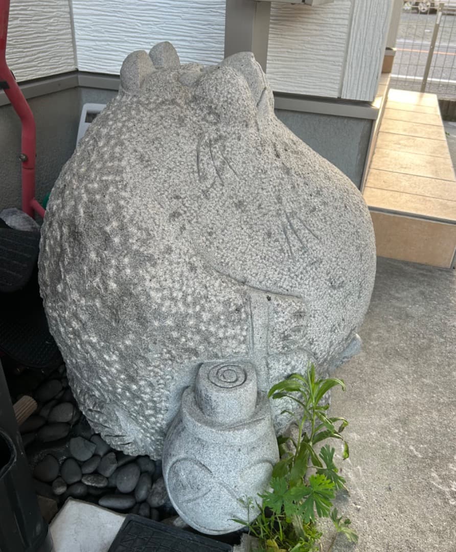 たぬき 彫刻