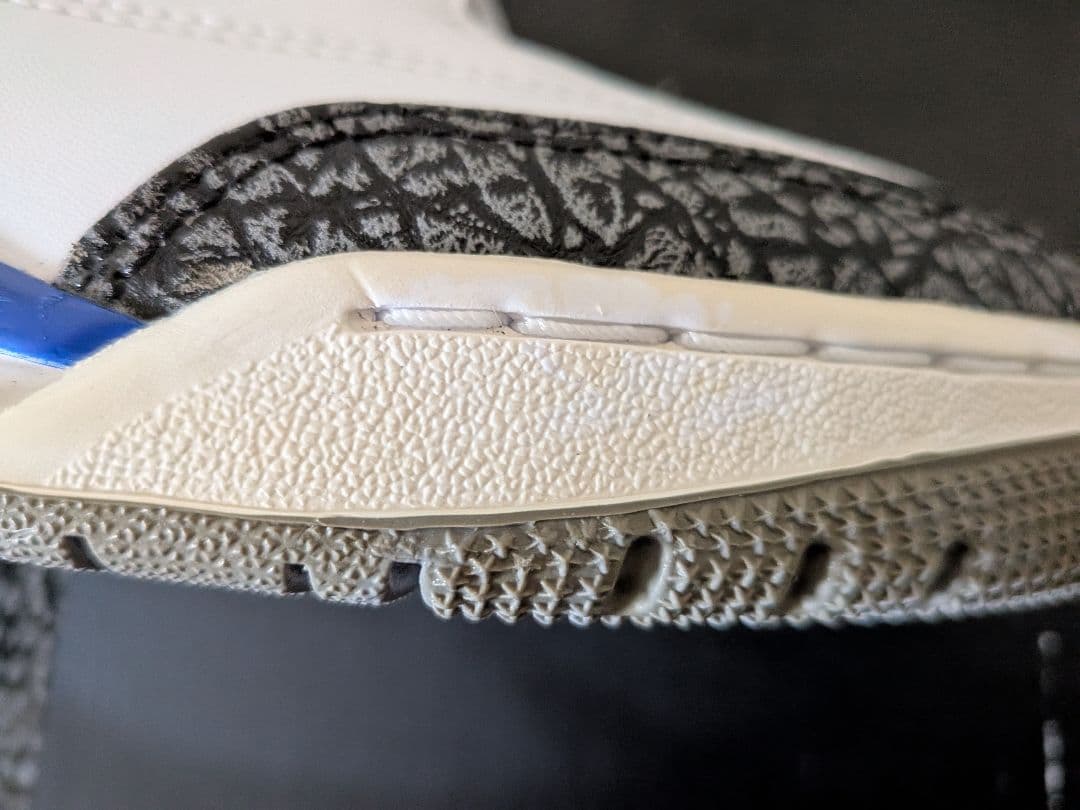 Air Jordan Retro 3 ホワイト/ブルー/グレー 9
