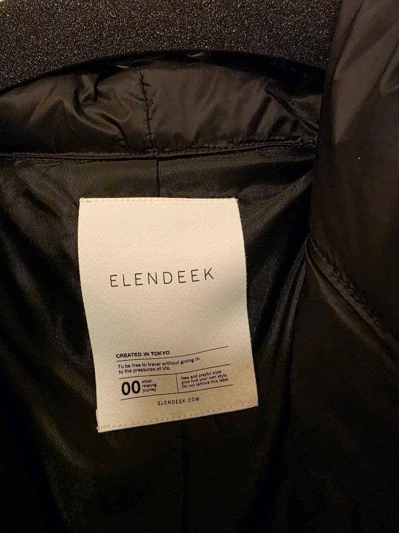 ELENDEEK SPONGING DOWN SCT ダウンジャケット
