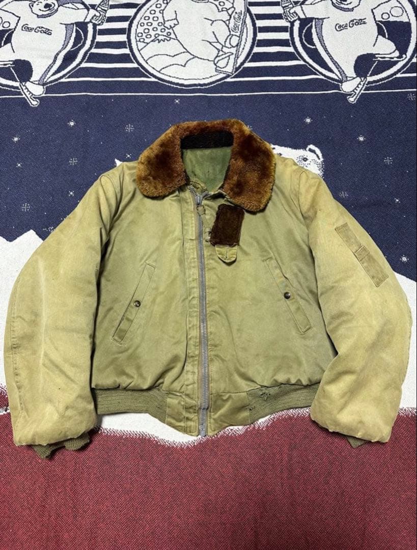 希少　40s us.army b-15 米軍実物　フライトジャケット　ミリタリー