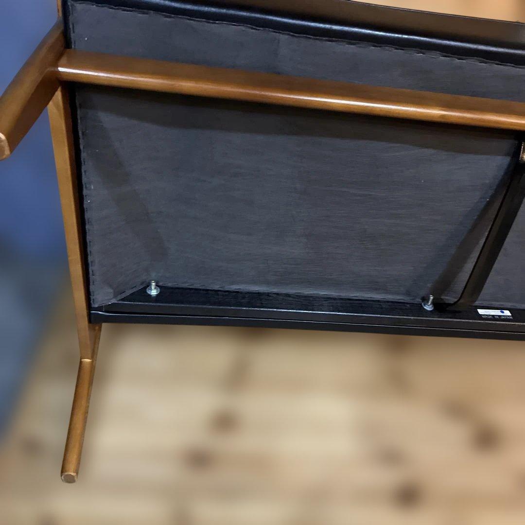 カリモク　2人掛けソファ　ブラック　FURNITURE