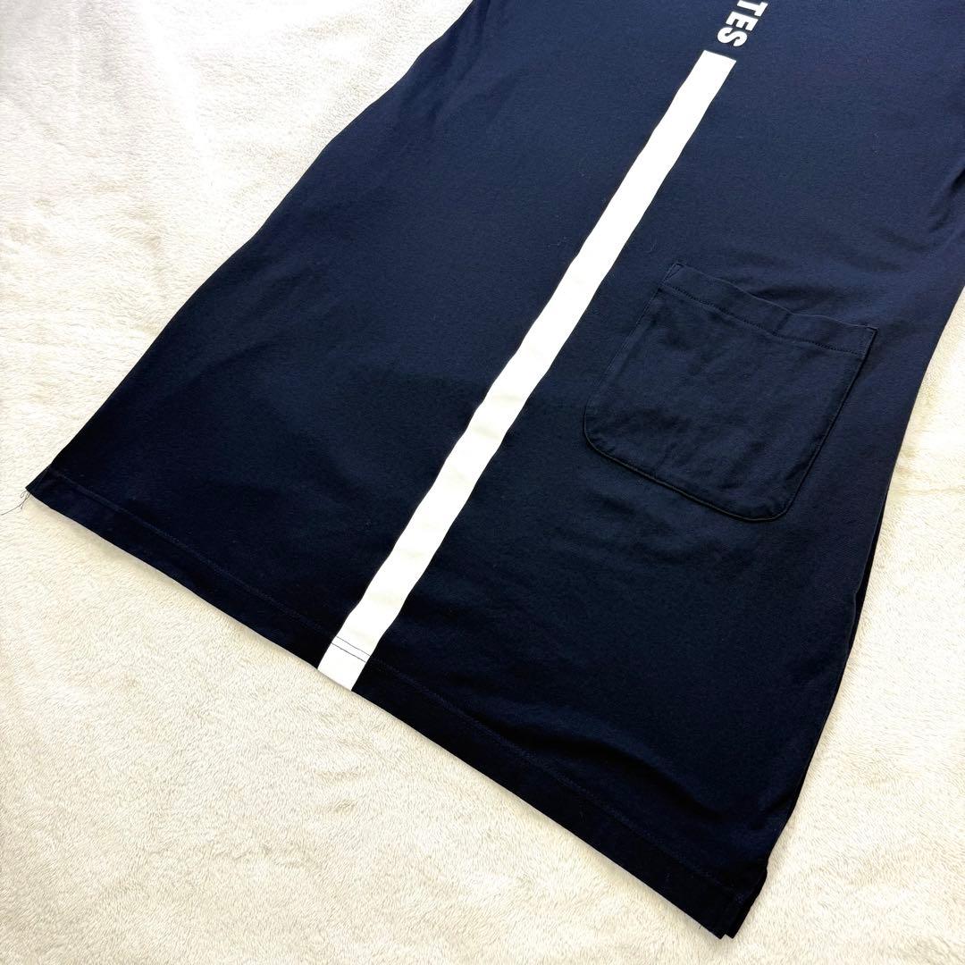 美品‼️PEARLY GATES モックネックワンピース背面ラインロゴ 0 日本製