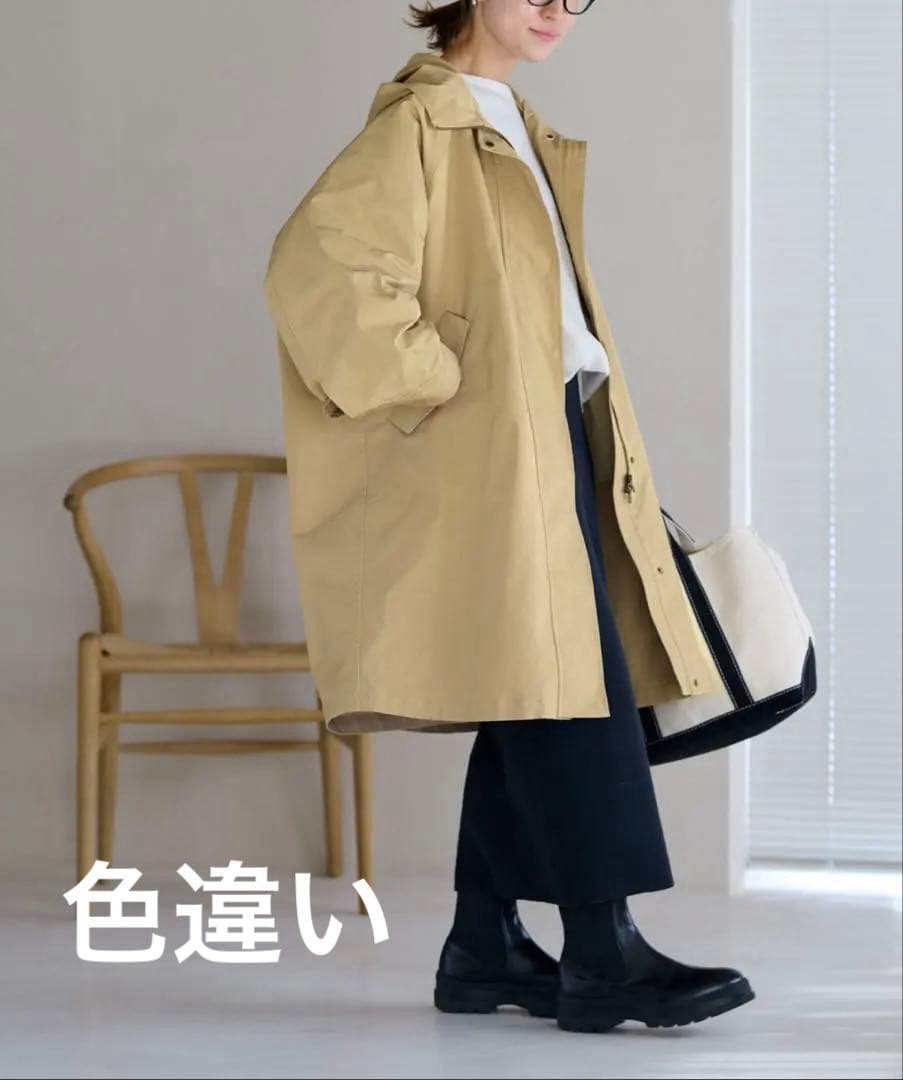 フレームワーク 撥水フーディーコート ネイビー