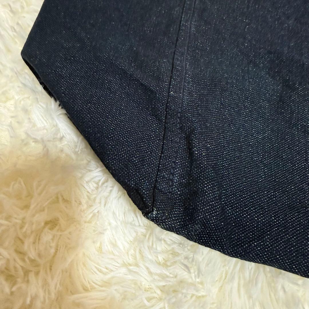 45R 再びダックのセイルトートバッグ インディゴ 大容量 A3可 デニムトート