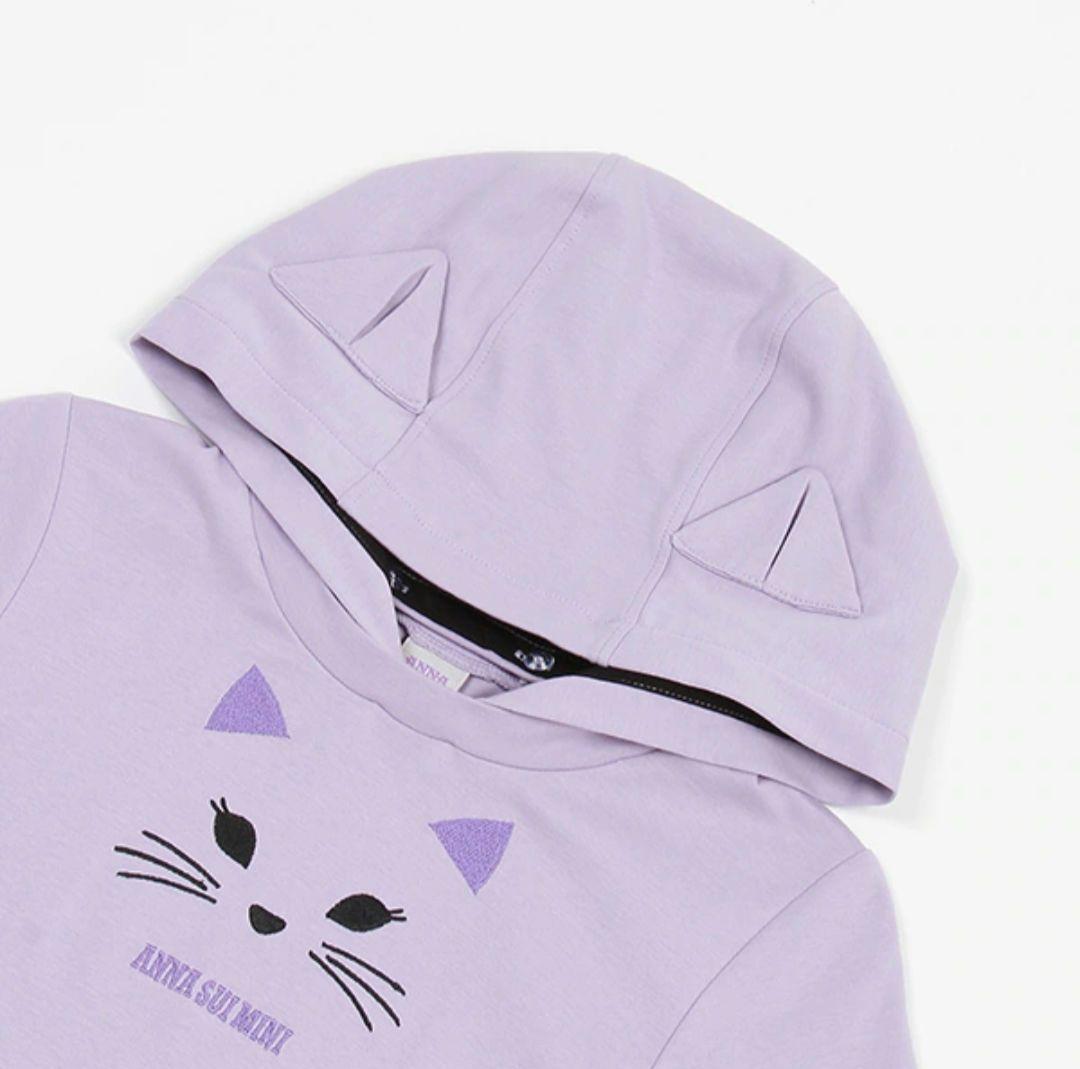 新品・105〜115 アナスイミニネコポーチ付きカットワンピース