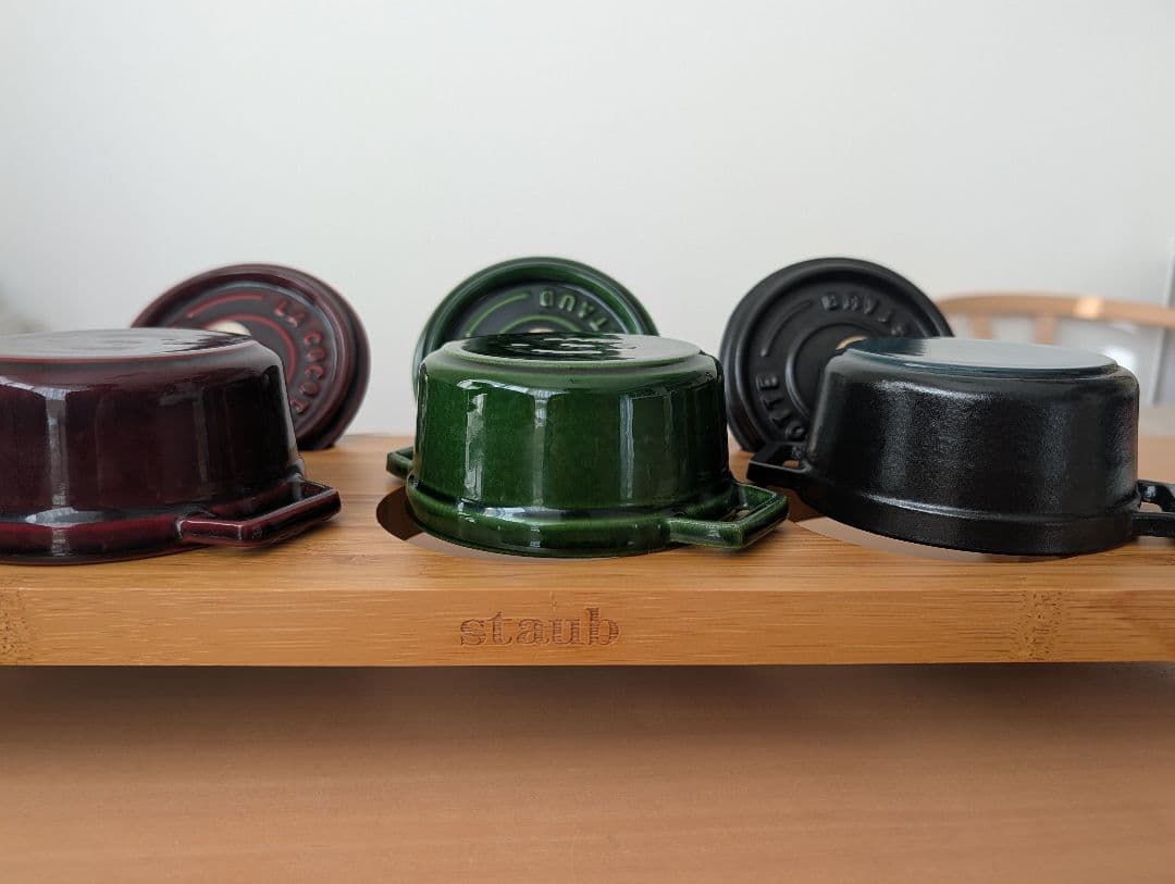 STAUB ピコココット10cm 3個(スタンド付)