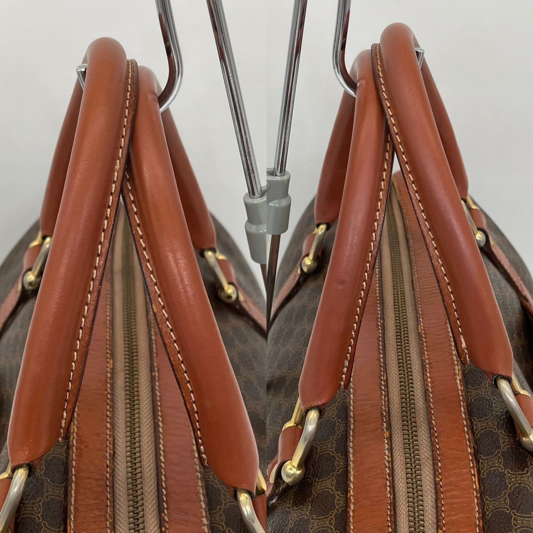 CELINE ハンドバッグ ボストンバッグ マカダム柄 トリオンフ PVC