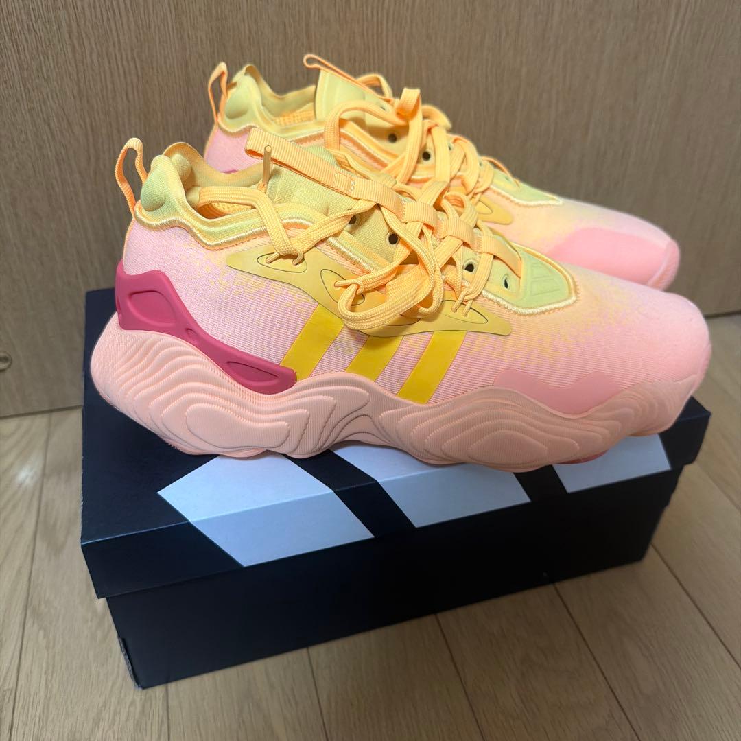 adidas バスケットシューズ イエロー/ピンク