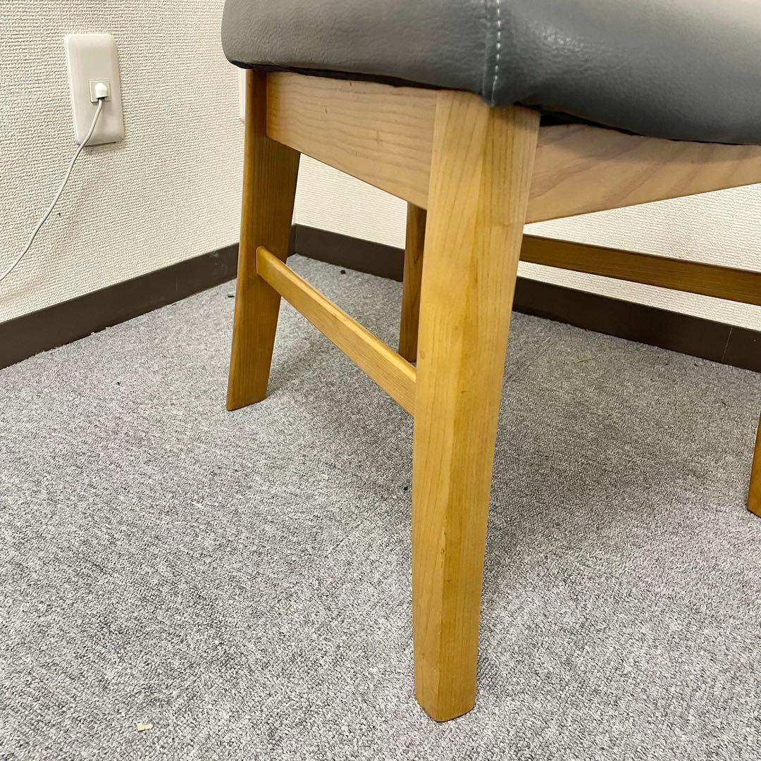 カリモク CD34モデル ダイニングチェア 合成皮革張 オーク材② F