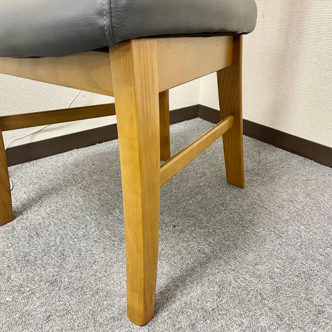 カリモク CD34モデル ダイニングチェア 合成皮革張 オーク材② F