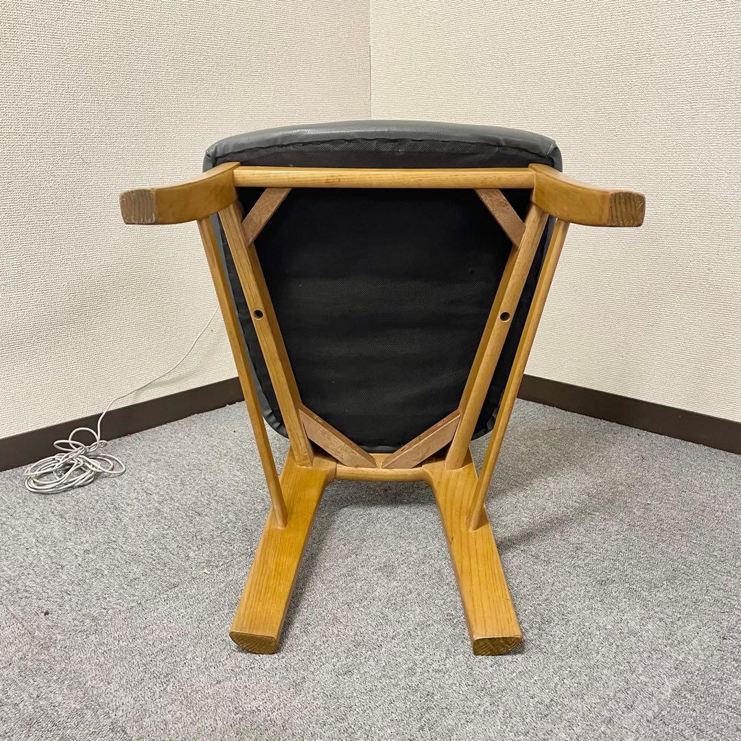 カリモク CD34モデル ダイニングチェア 合成皮革張 オーク材② F