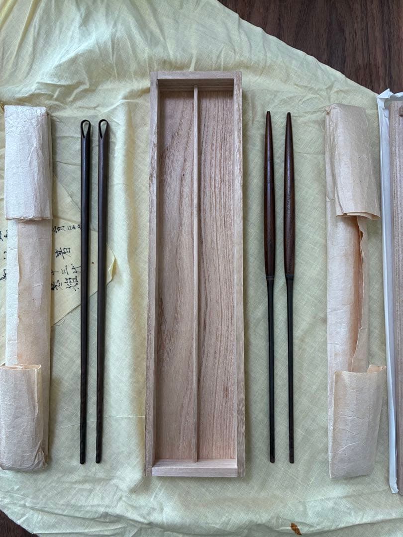 2/8迄値下げ中！　【新品 未使用】　宮崎寒雉　利休　火箸　茶道具