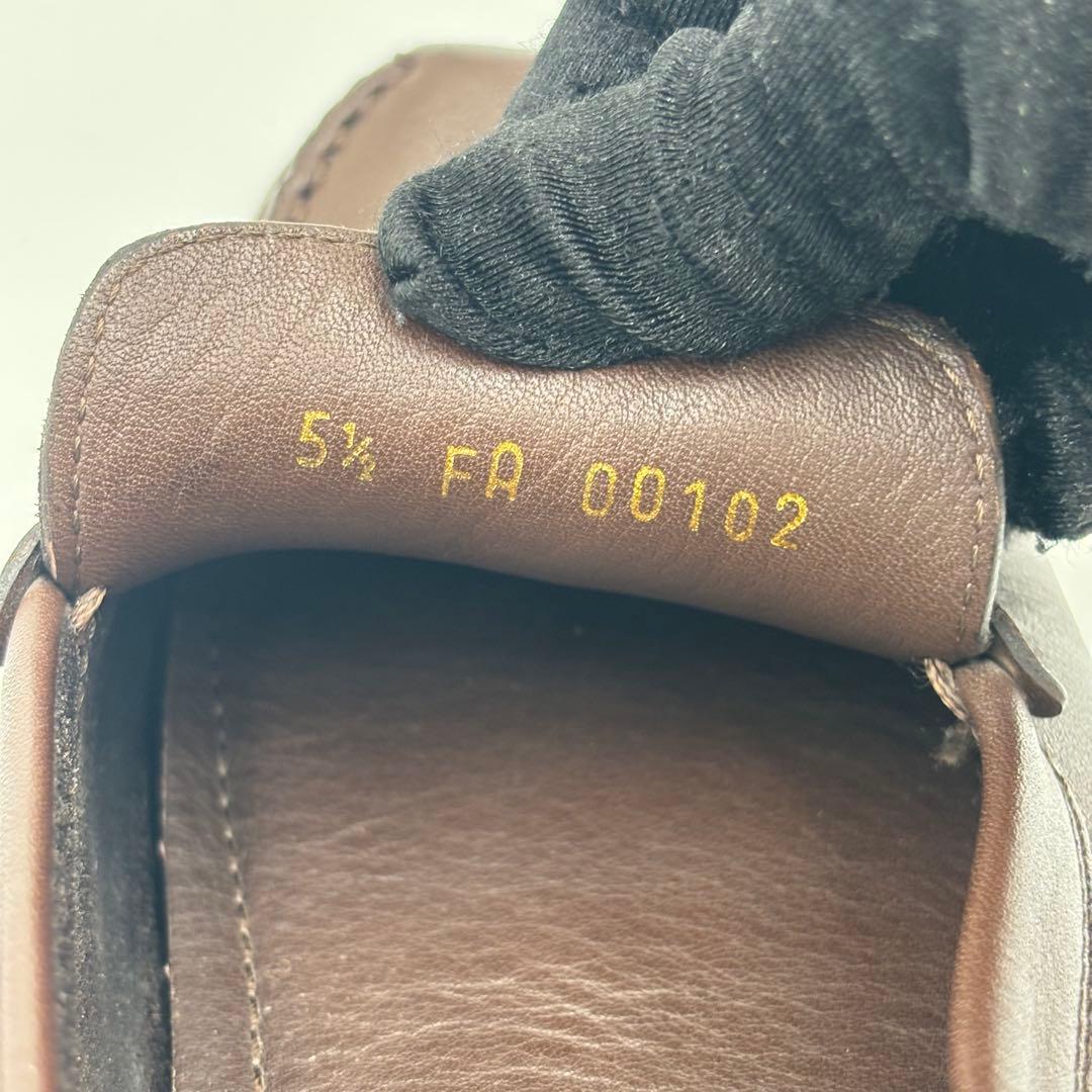 ルイヴィトン レザー ドライビングシューズ　5.5 約23.5㎝ ブラウン