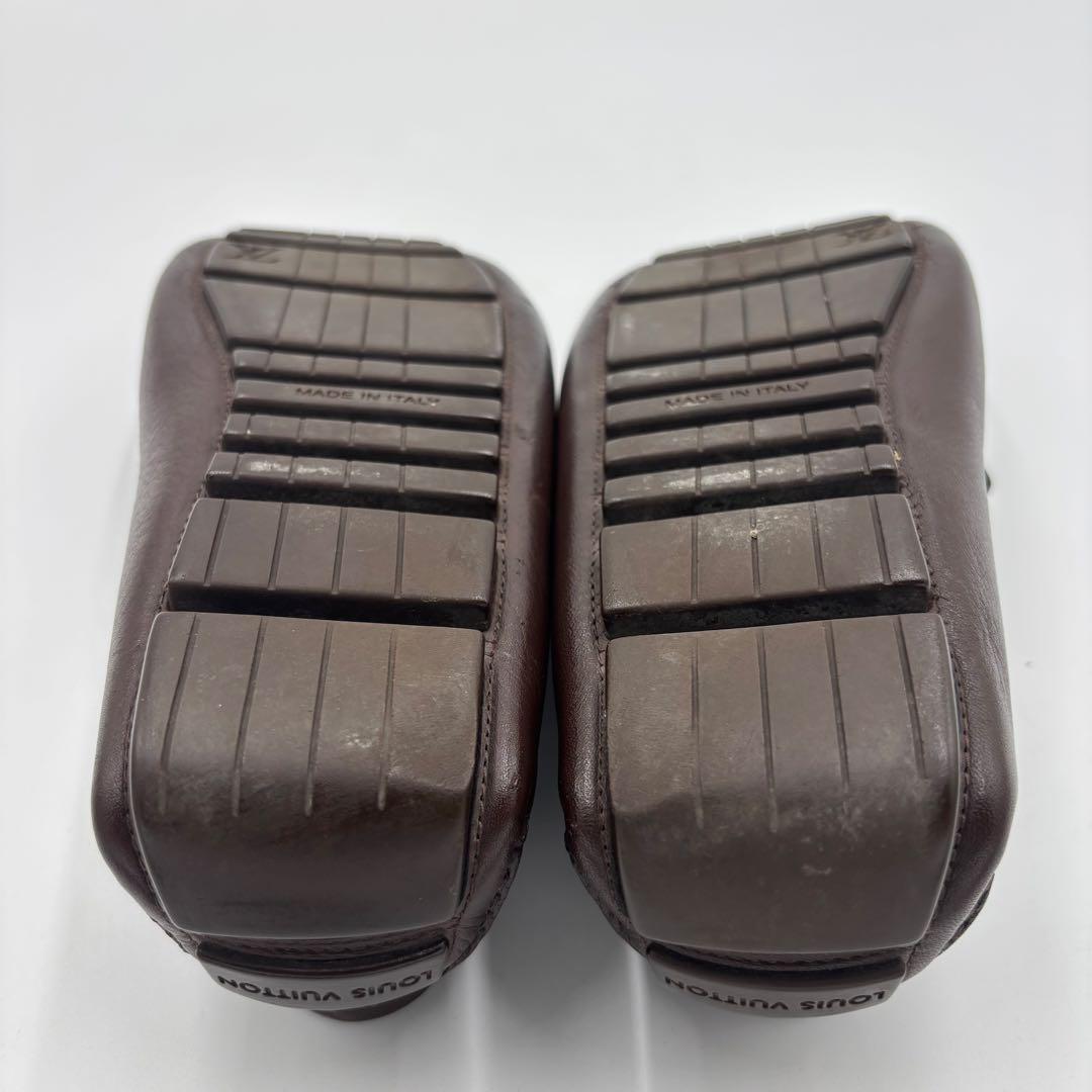 ルイヴィトン レザー ドライビングシューズ　5.5 約23.5㎝ ブラウン