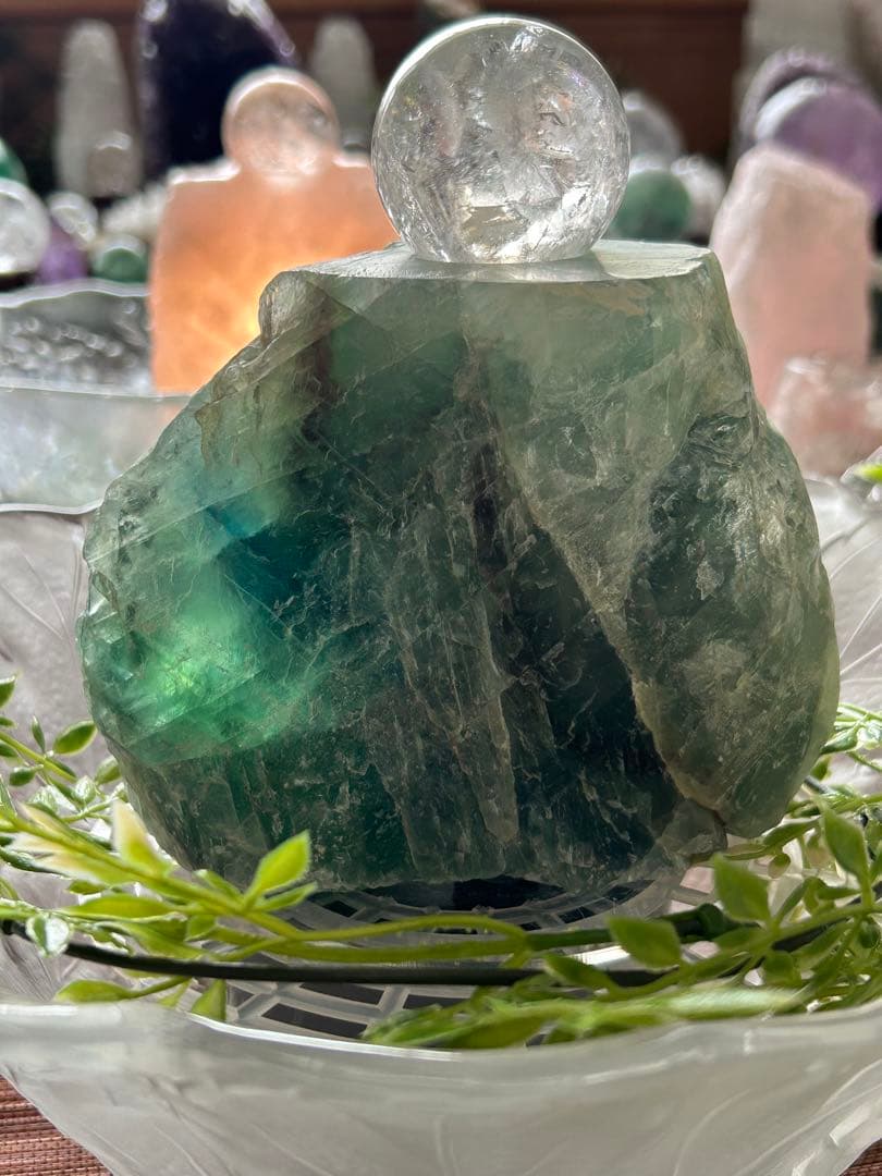 ✨破格✨絶品‼️フローライト☆噴水☆天然石⭐︎ファウンテン☆秘蔵品⭐︎2300g