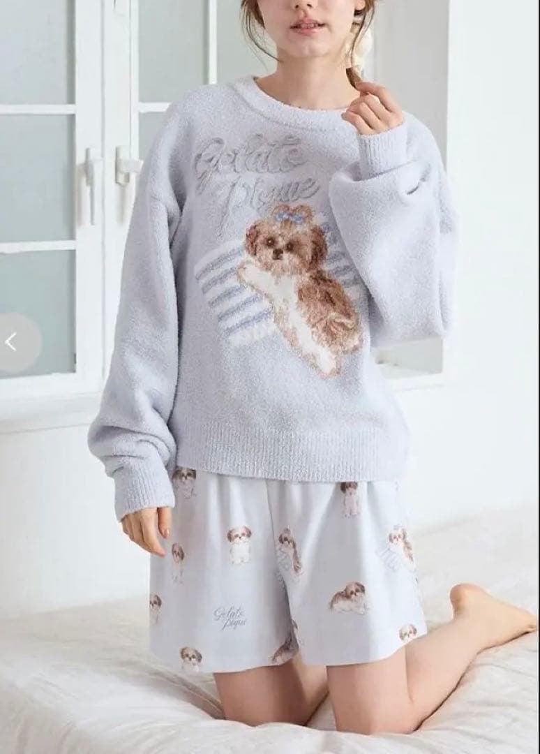 新品＊ジェラピケ シーズージャガードプルオーバー＆ショートパンツセット