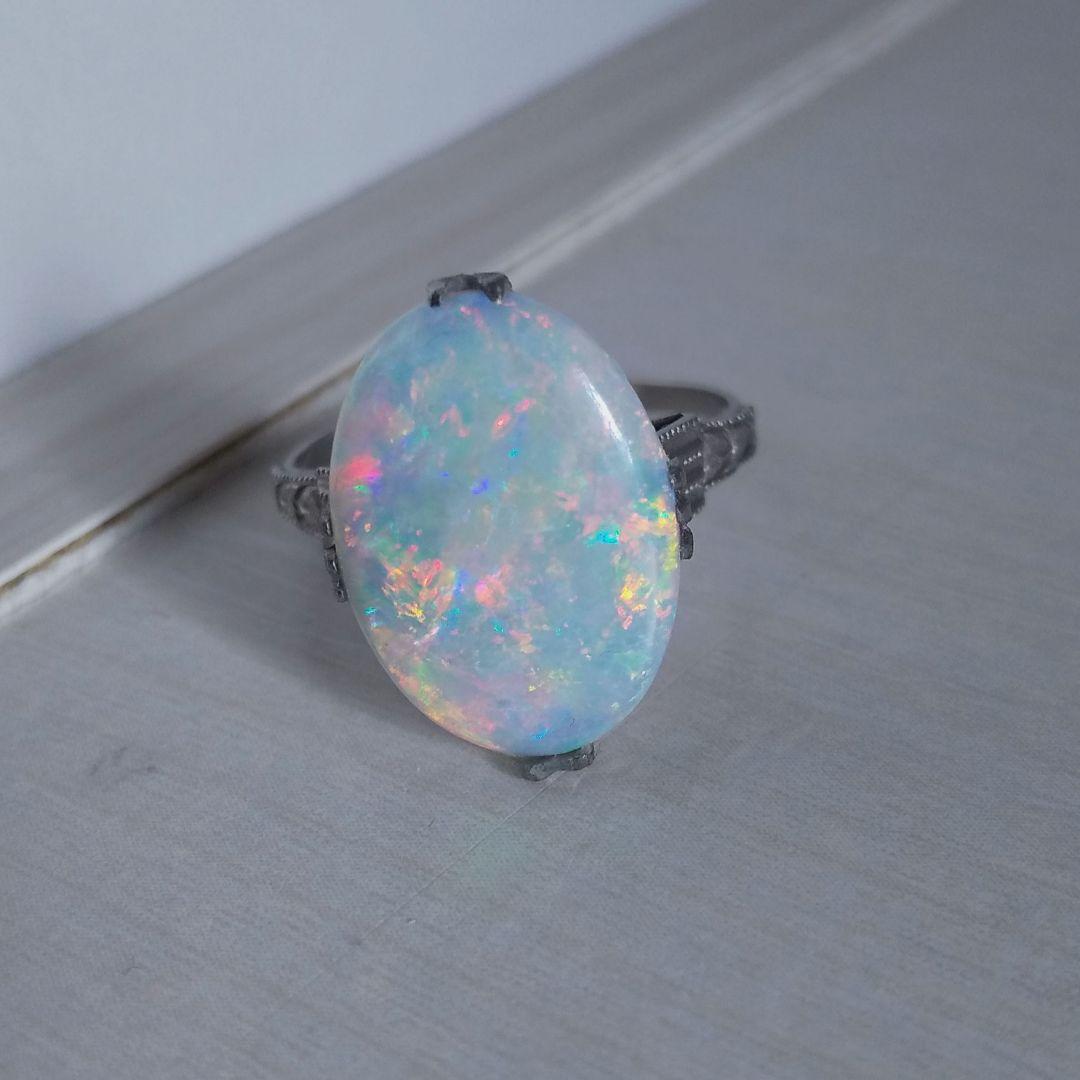 特大☆ホワイトオパール☆約14号