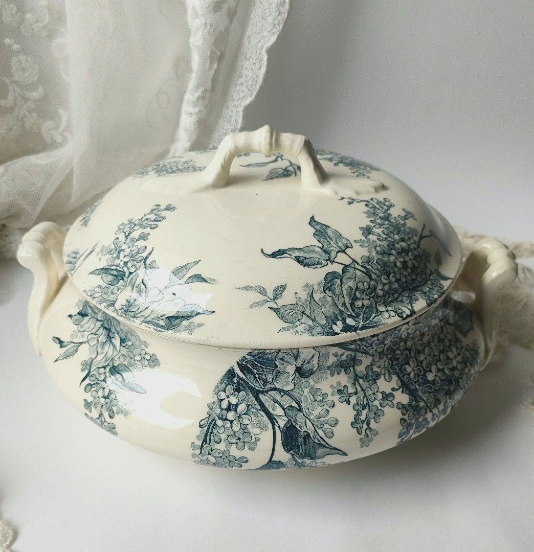 希少　美品　ジアン　LILAS 　スーピエール　フランスアンティーク