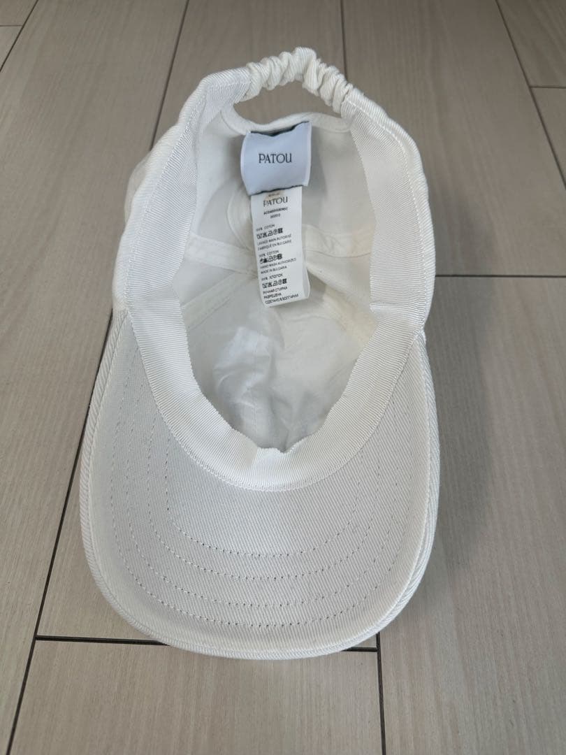 新品未使用 PATOU ロゴ キャップ ホワイト 白 レディース