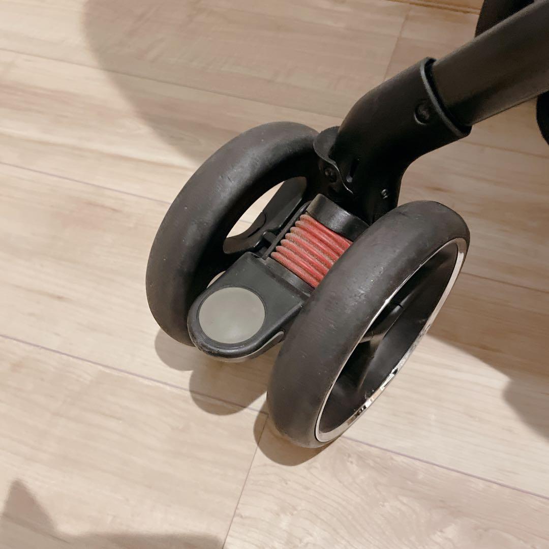 アップリカ オプティア 92784 両対面式 A型ベビーカー ブラウン 花柄