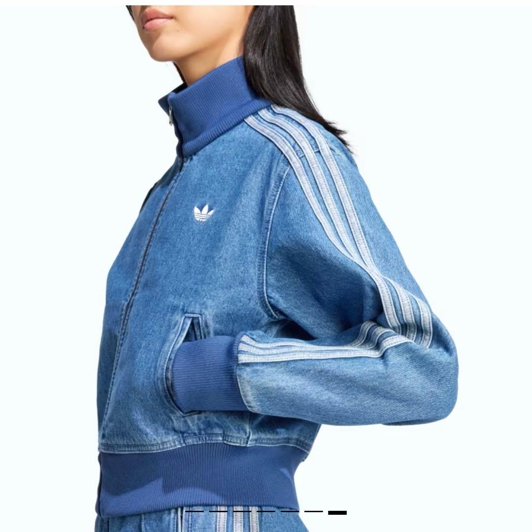 【新品タグ付】adidas デニムトラックジャケット L アディカラー