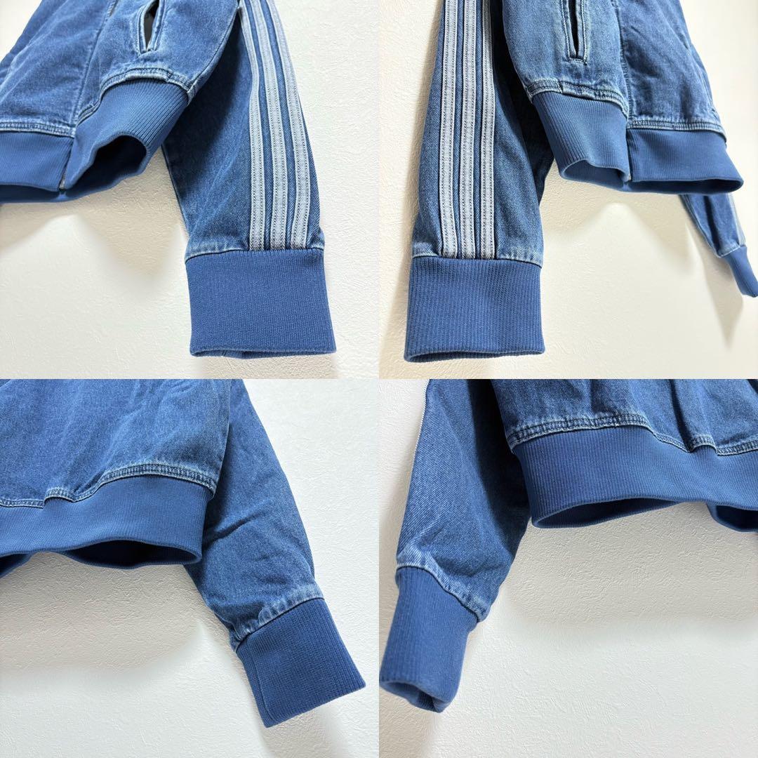 【新品タグ付】adidas デニムトラックジャケット L アディカラー