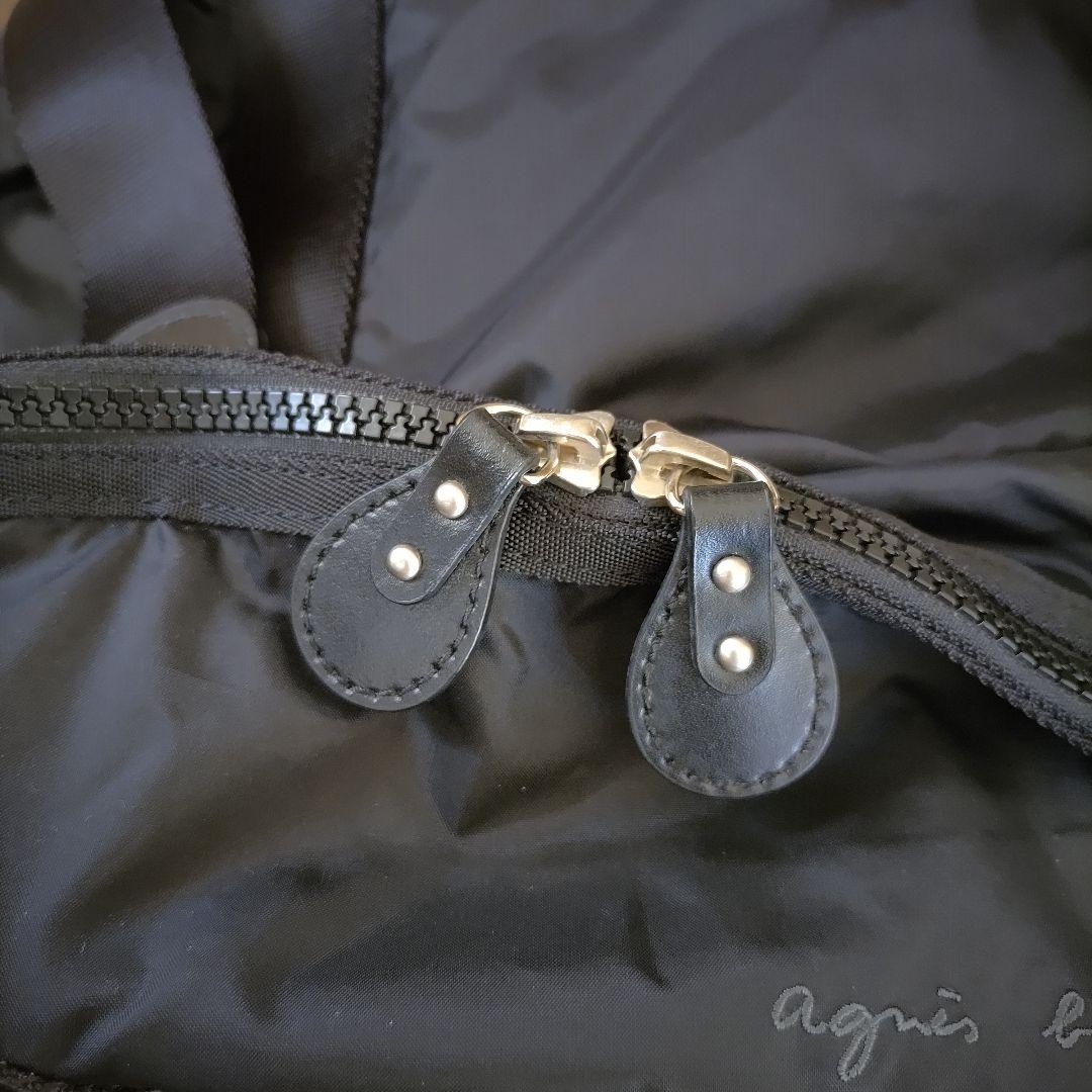 【極美品】アニエスベー ボストンバッグ 2way ナイロン ブラック